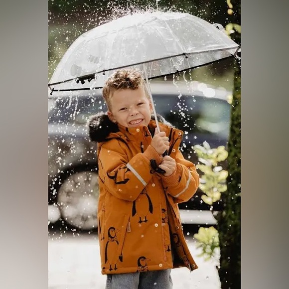 Mini Rodini Brown K2 Penguin Parka For kids All Genders - Picture 6 of 16